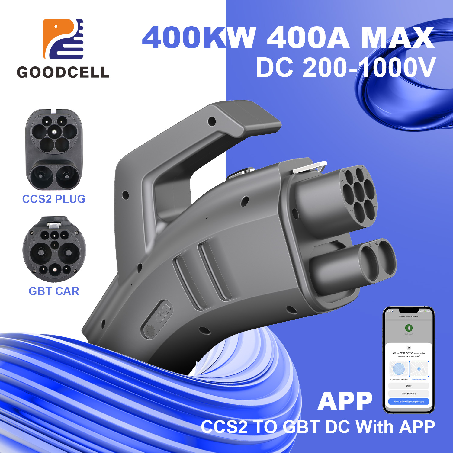 Gb/T To Ccs2 200A Fast Charging Adapter - Адаптер для зарядного устройства GOODCELL CCS2