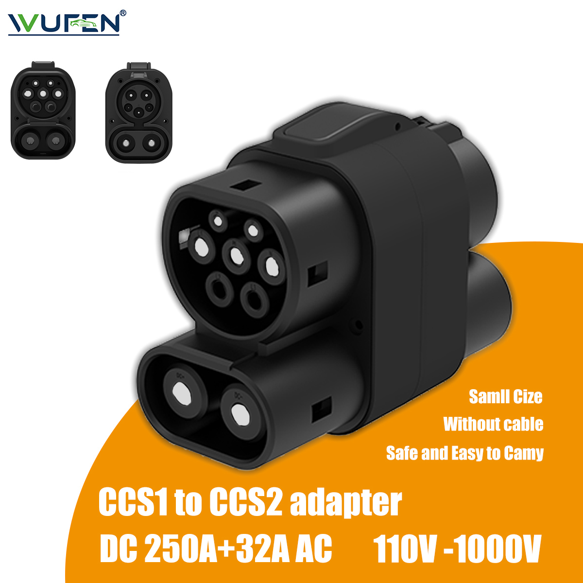 Ccs2 To Ccs1 Fast Charge Adapter 250Kw - Зарядное устройство WUFEN 250A+32A CCS1 для
