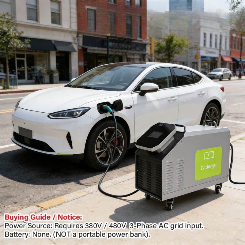 Portable Dc Fast Charger 20Kw Ccs2 - Портативная зарядная станция постоянного тока для