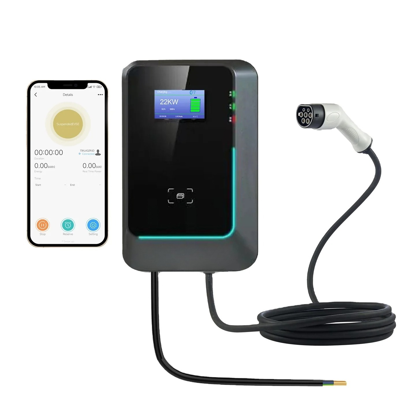 Горячая новинка 2025: Зарядная – обзор и цена 22Kw Wallbox Type 2 Ocpp Rfid