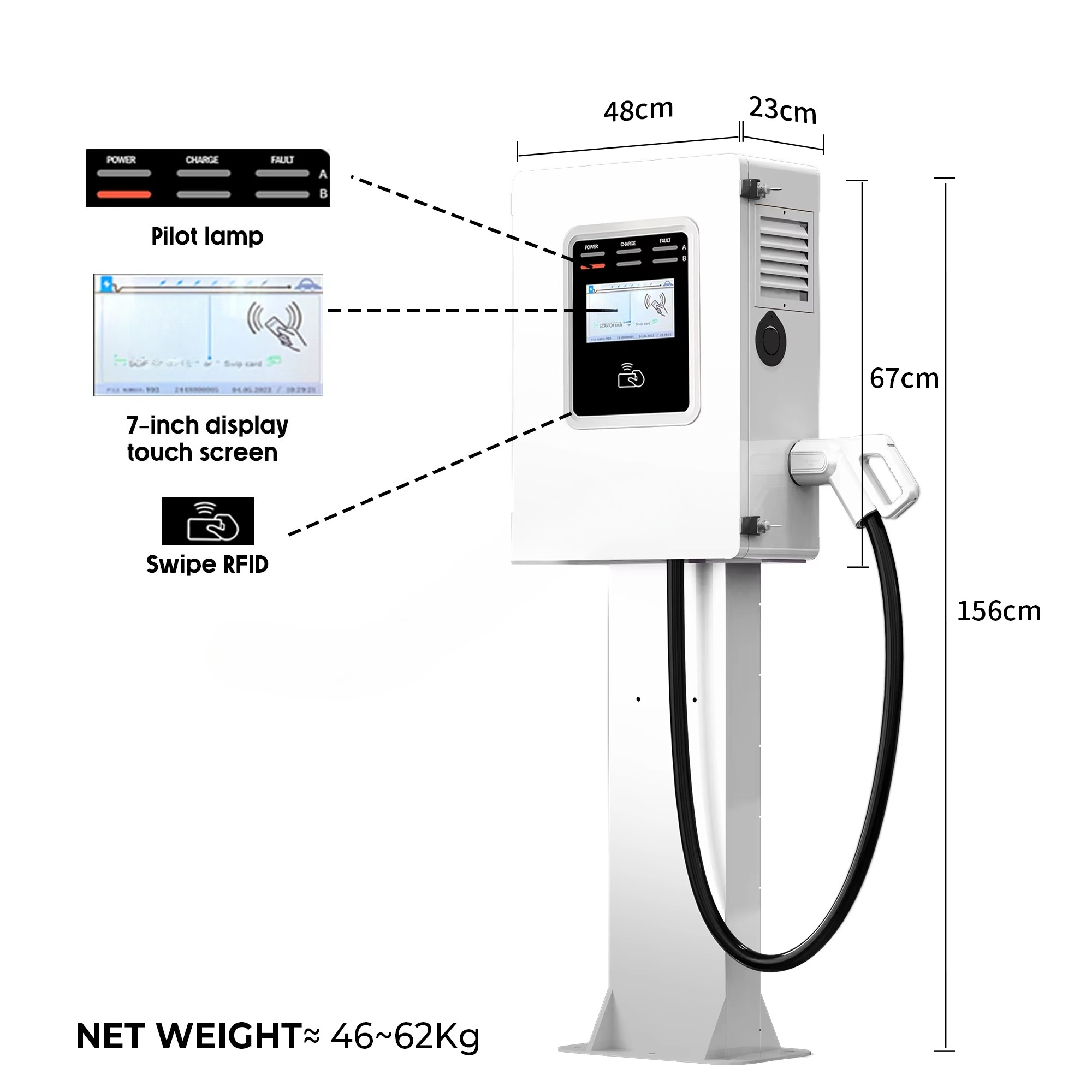 Зарядная станция Wallbox CCS2  – обзор и цена Dc Fast Charger 30Kw Wallbox Commercial