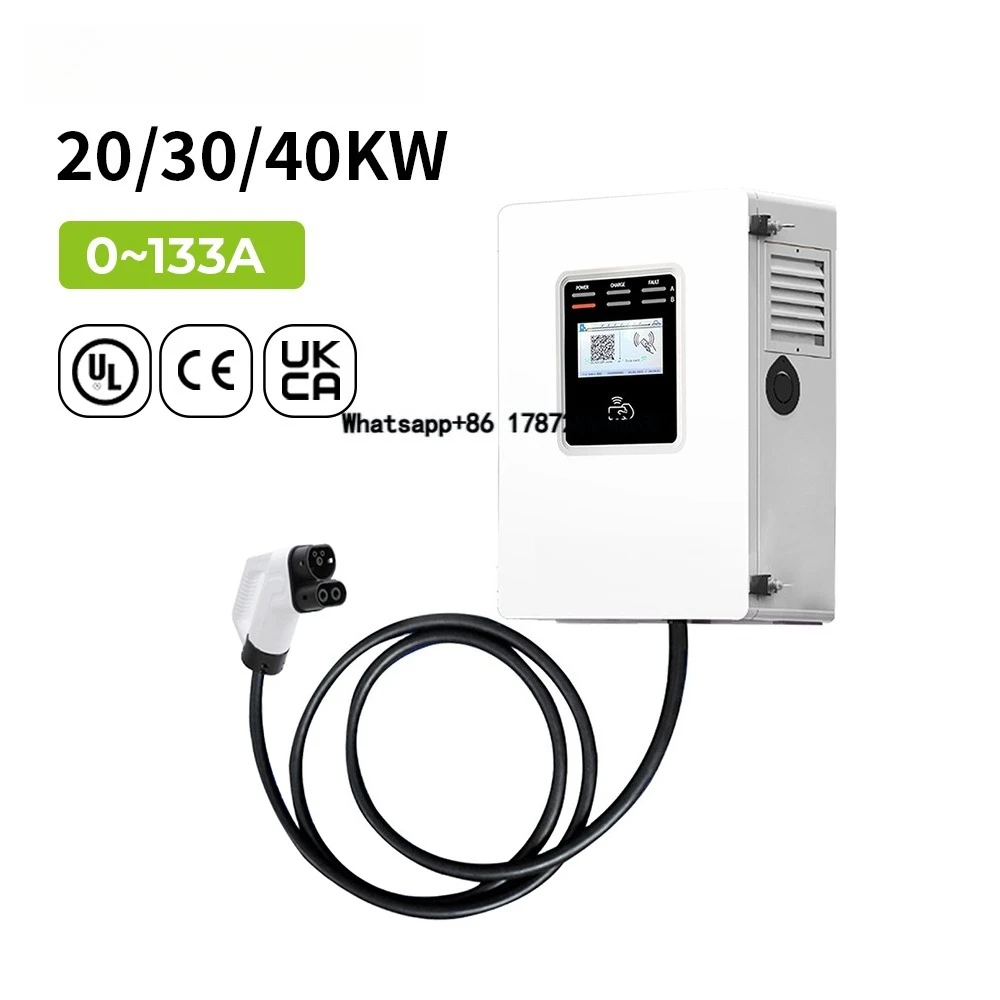 Коммерческая быстрая зарядная  – обзор и цена Dc Fast Charger 30Kw Wallbox Commercial