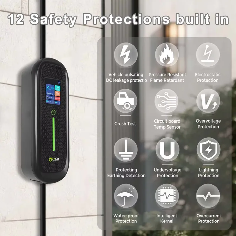 Портативное зарядное устройств – обзор и цена Portable Ev Charger 32A Type 2 Cee Plug