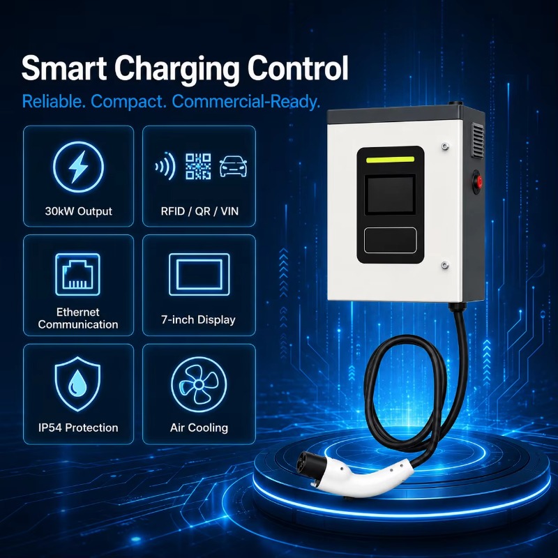 Индивидуальная коммерческая за – обзор и цена Dc Fast Charger 30Kw Wallbox Commercial